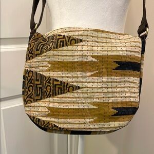 Vintage Sari Bari Never used!  Handmade Crossbody Patterned Shoulder Bag Purse